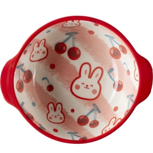 Bol en céramique pour enfants glaçure lisse calibre 13,3 cm
