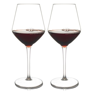 Verre à vin en plastique haut pied 425 ml