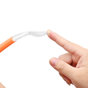 Cuillère en silicone pour bébé cuillère souple 16.2 * 2.3cm