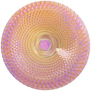 Assiette à manger en verre Ø 33cm de diamètre
