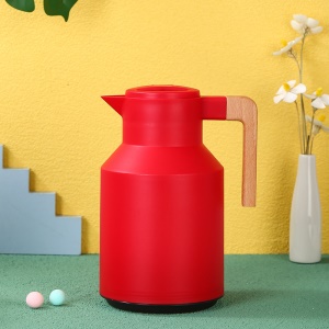 Bouilloire isolante avec poignée en bois 1000ml doublure en verre