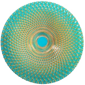 Assiette à manger en verre Ø 33cm de diamètre