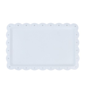 Plateau à gâteau en plastique rectangulaire 23.5 * 36.5cm