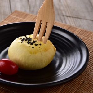 Fourchette à fruits en bois épaissie longueur 15cm