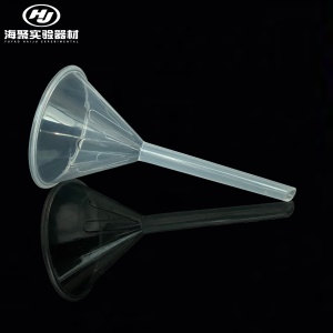 Entonnoir conique en plastique transparent