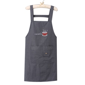 Tablier à bretelles en coton imperméable à l'huile
