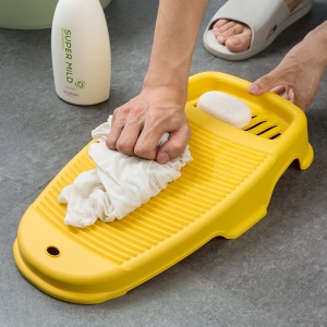 Mini Planche à laver en plastique antidérapante avec porte-savon