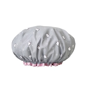 Bonnet de bain double couche imperméable imprimé