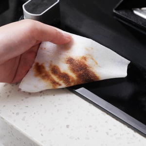 Lingettes nettoyantes pour la cuisine déshuilant et décontaminant parfum citron 80 /pack