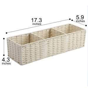 Boîte de rangement en rotin fait à la main
