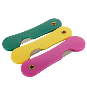 Couteau avec poignée en plastique pliable