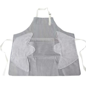 Tablier imperméable avec poches essuyable à la main réglable