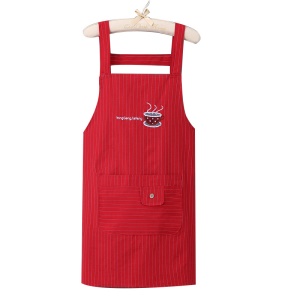 Tablier à bretelles en coton imperméable à l'huile
