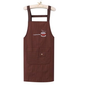 Tablier à bretelles en coton imperméable à l'huile