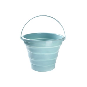 Seau à eau en plastique pliable avec poignée