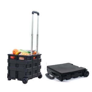 Chariot pliant de course en plastique à deux roulettes 45L/65L