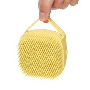 Brosse de bain en silicone avec espace pour savon