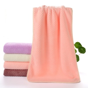 Serviette  tricotée en chaîne en velours