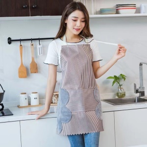 Tablier imperméable avec poches essuyable à la main réglable