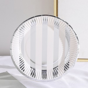 Assiette en papier jetable épaissie 18 * 18cm