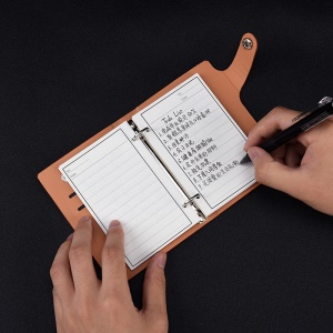 Elfinbook mini cahier carnet de note intelligent Effaçable couverture en cuir 120 pages
