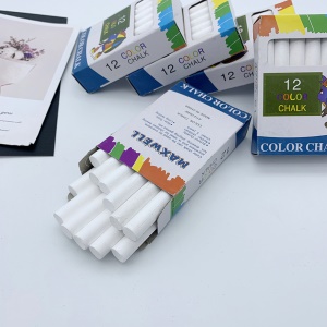 Set de 12 craies blanches