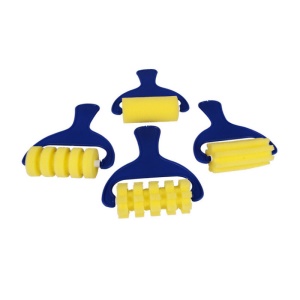 Ensemble de 4 brosse de peinture à rouleau en éponge EVA