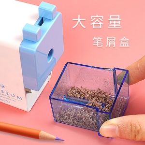 Deli Taille-crayon avec poignée rotative