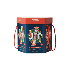Ensemble de peinture au pinceau mobee dans seau coloré
