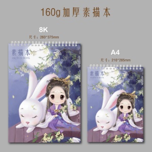 Carnet de dessins A4/8K 60pages