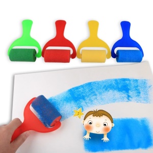 Ensemble de 4 brosse de peinture à rouleau en éponge EVA