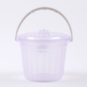 Porte-stylo en plastique transparent avec couvercle