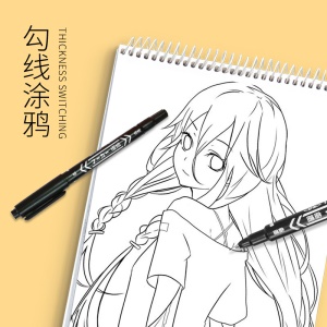 Marqueur stylo de dessin à double tête étanche 10 pièces/boîte