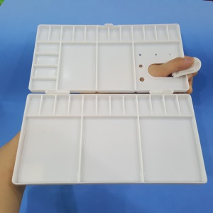 Palette de peinture à couvercle rabattable