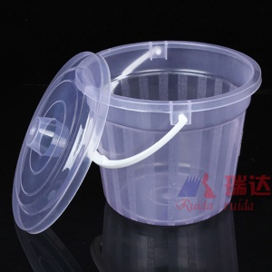 Porte-stylo en plastique transparent avec couvercle