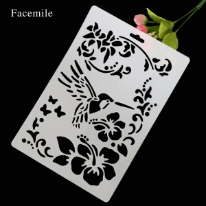 Pochoirs à peindre Fleurs et papillons
