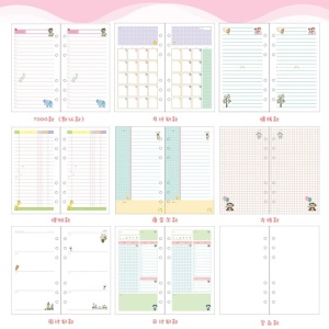 A5/A6 Papier de recharge pour carnet 6 anneaux