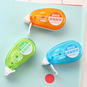 Adhésif double face transparent fort collant portable