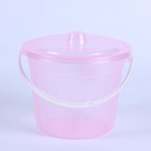 Porte-stylo en plastique transparent avec couvercle