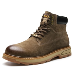 Bottes Martin pour hommes, mi-hauteur avec  semelle en cuir de vachette