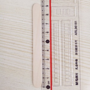 Bâtonnets de crème glacée jetable en bois couleur bois paquet de 50 tiges