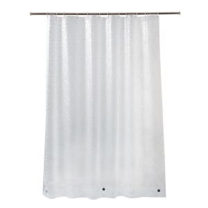 Rideau de douche EVA imperméable et transparent