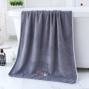 Serviette de bain haute densité en peluche de corail 70 * 140cm
