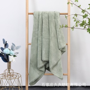 Serviette de bain en peluche de corail avec une forte absorption d'eau