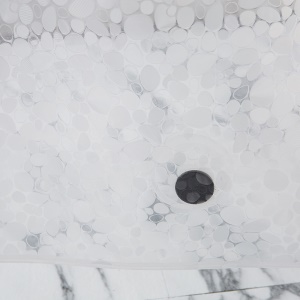 Rideau de douche EVA imperméable et transparent
