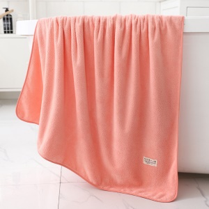 Serviette de bain haute densité en peluche de corail 70 * 140cm