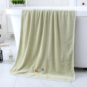 Serviette de bain haute densité en peluche de corail 70 * 140cm