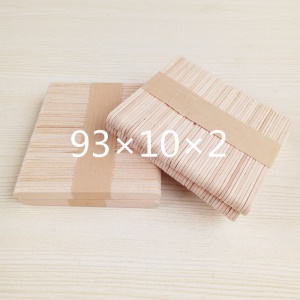 Bâtonnets de crème glacée jetable en bois couleur bois paquet de 50 tiges