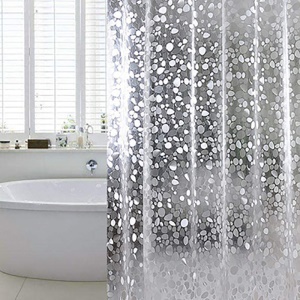 Rideau de douche EVA imperméable et transparent