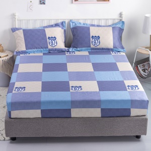 Ensemble de draps  en coton (drap + taies d'oreiller) imprimé sergé